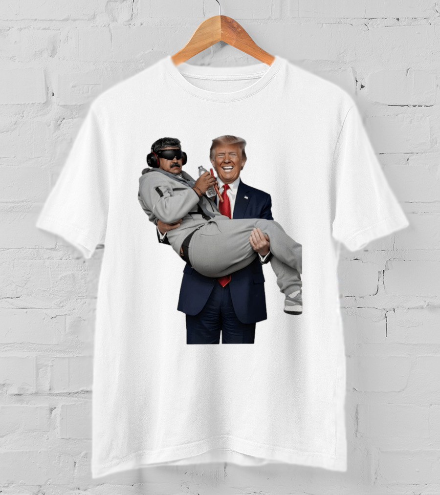 Trump Carry Maduro Satire Funny Political Humor T-Shirt