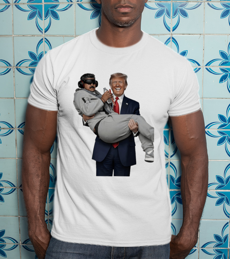 Trump Carry Maduro Satire Funny Political Humor T-Shirt