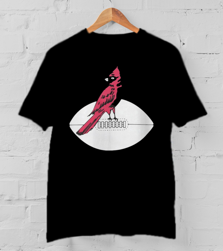 Arizona Cardinals Bird On Football T-Shirt