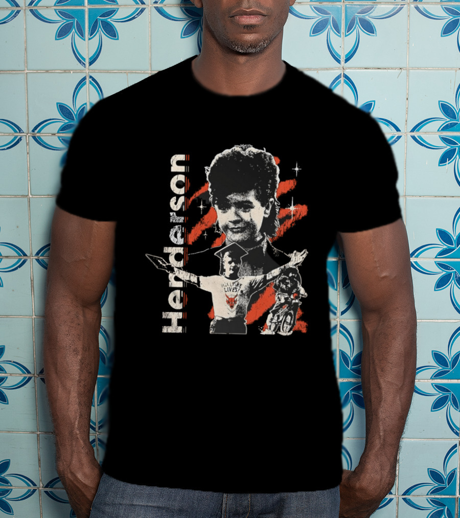 Henderson Hellfire Lives Dustin Retro Bard T-Shirt