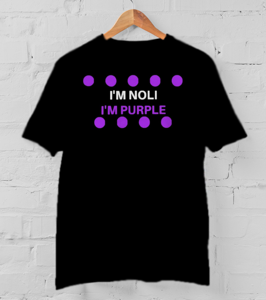 I'm Noli I'm Purple Dotted T-Shirt