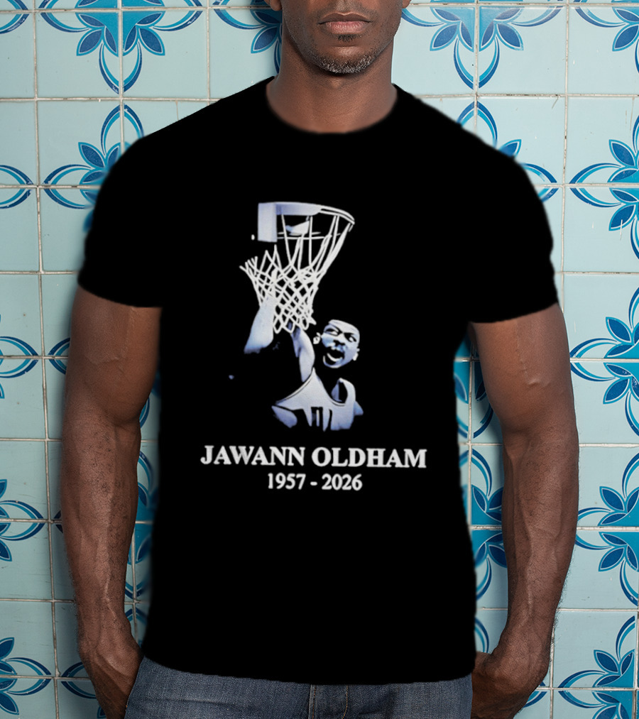 Jawann Oldham 1957 2026 Basketball Dunking T-Shirt