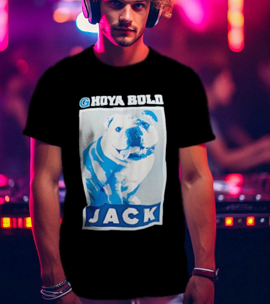 Georgetown Hoyas Hoya Bold Jack Bulldog Basketball T-Shirt