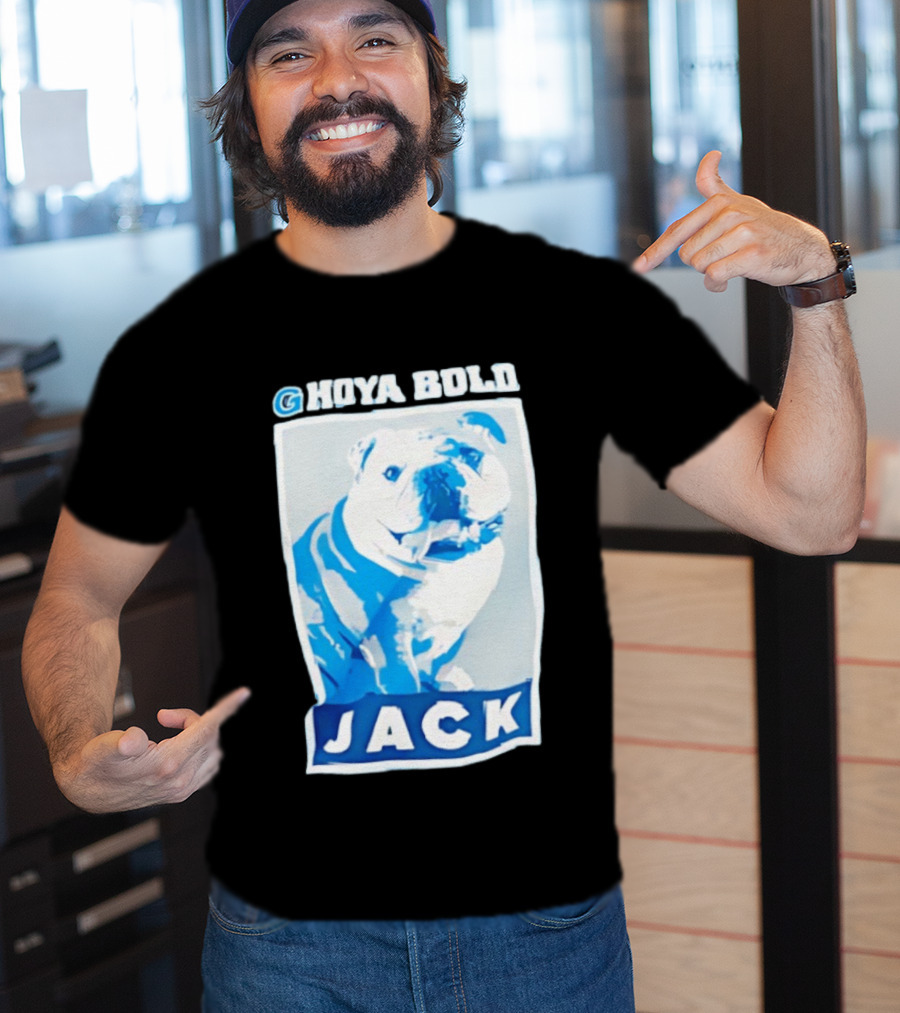 Georgetown Hoyas Hoya Bold Jack Bulldog Basketball T-Shirt