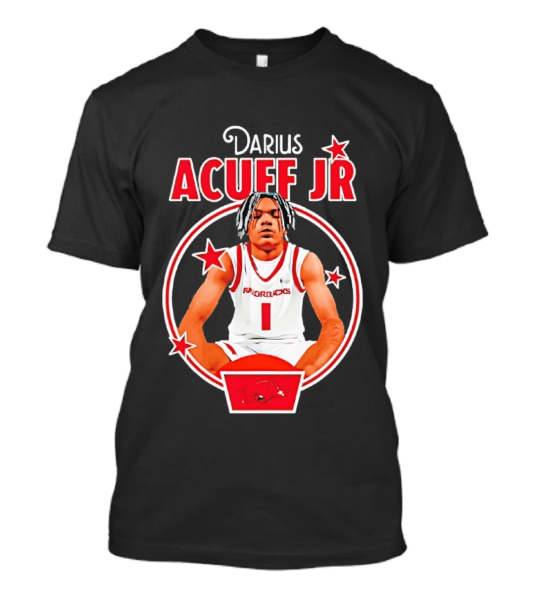 Darius Acuff Jr Arkansas Razorbacks Basketball Player Star Athlete T-Shirt
