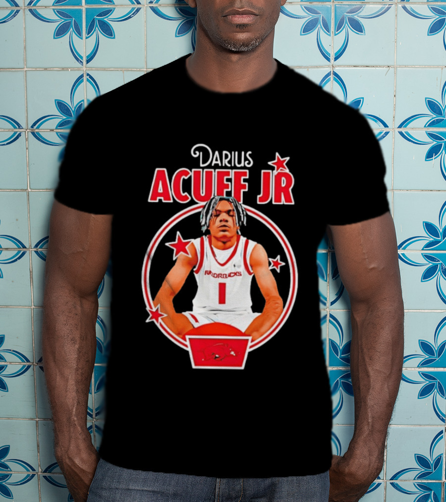 Darius Acuff Jr Arkansas Razorbacks Basketball Player Star Athlete T-Shirt