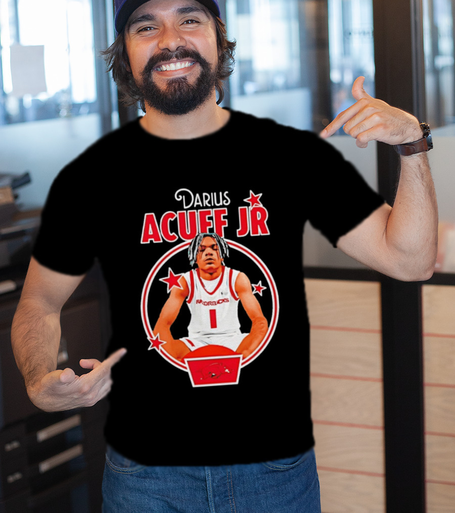 Darius Acuff Jr Arkansas Razorbacks Basketball Player Star Athlete T-Shirt