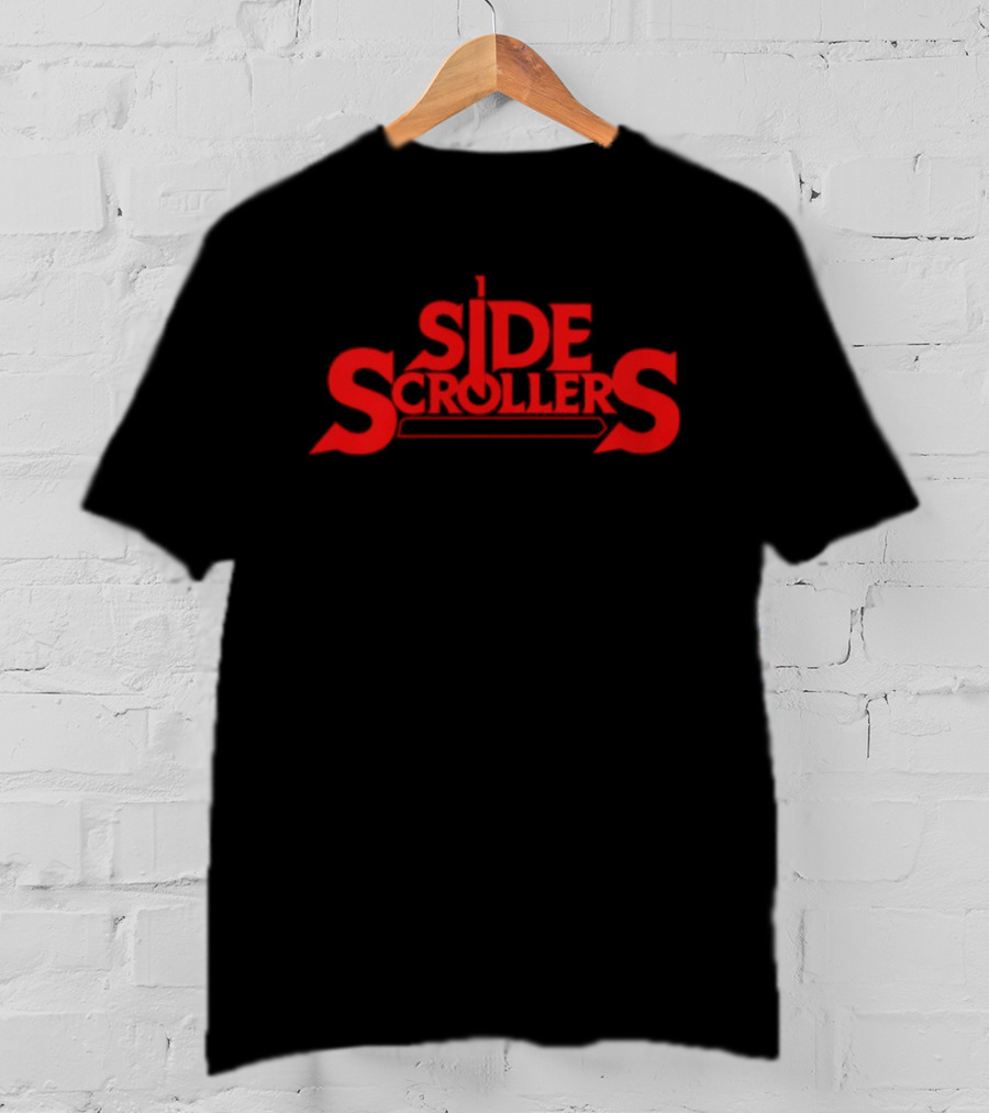 Side Scrollers Classic Red Gaming T-Shirt