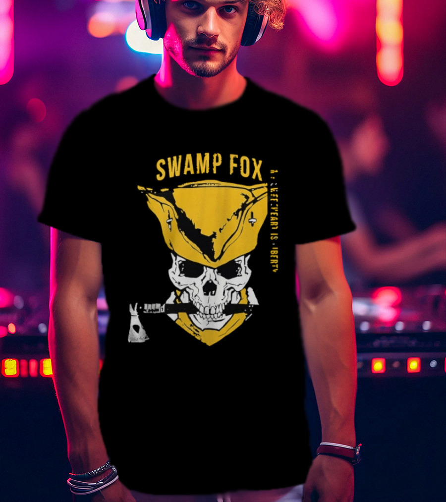 SWAMP FOX Skull My Sweetheart Is Liberty T-Shirt