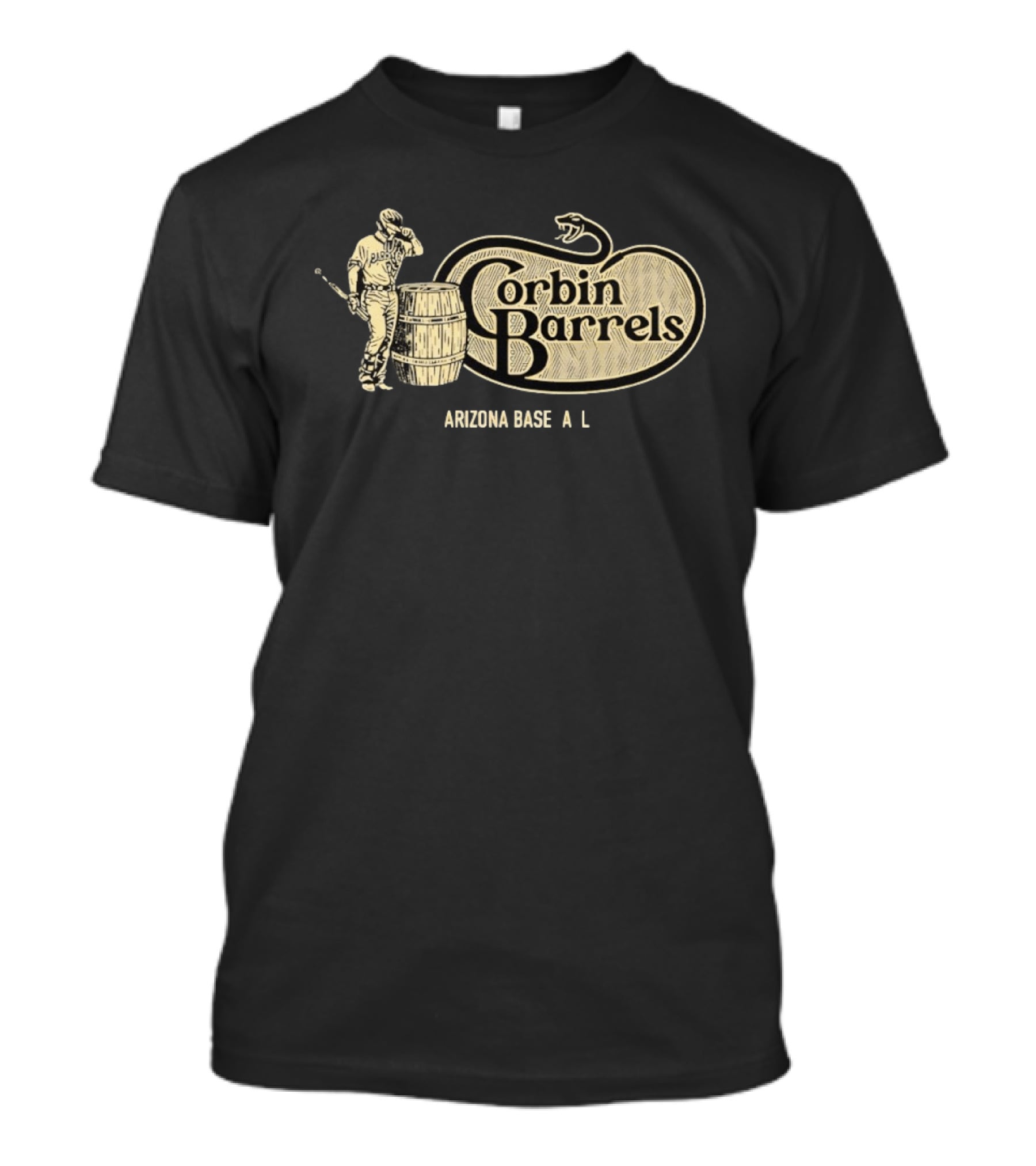 Corbin Barrels Arizona Baseball Player And Snake T-Shirt