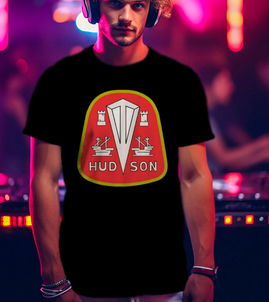 Hudson Motor Car Company Emblem With Ships And Castles T-Shirt