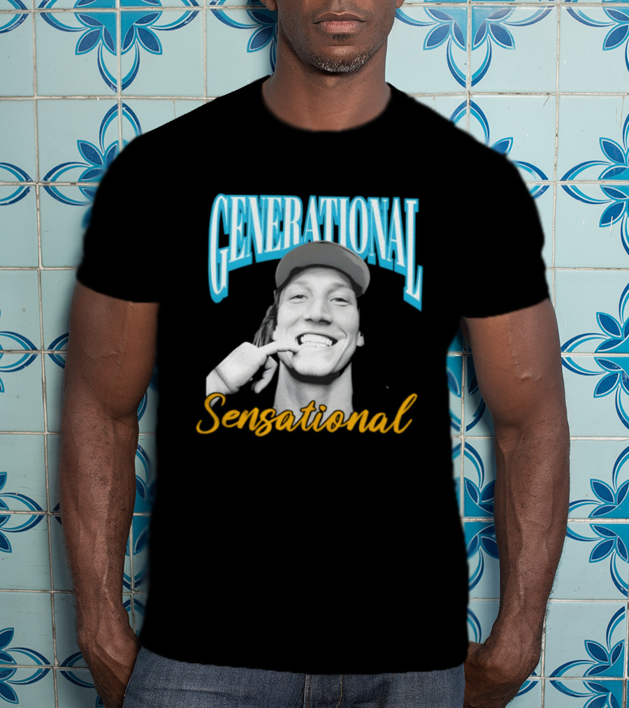 Generational Sensational Trevor Lawrence Jacksonville Jaguars T-Shirt
