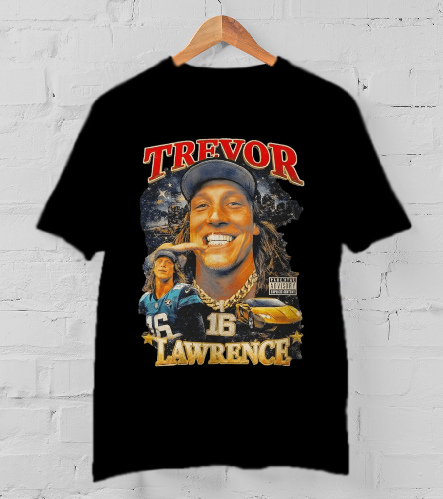 Trevor Lawrence Grillz 16 Duuval Jacksonville Jaguars NFL T-Shirt