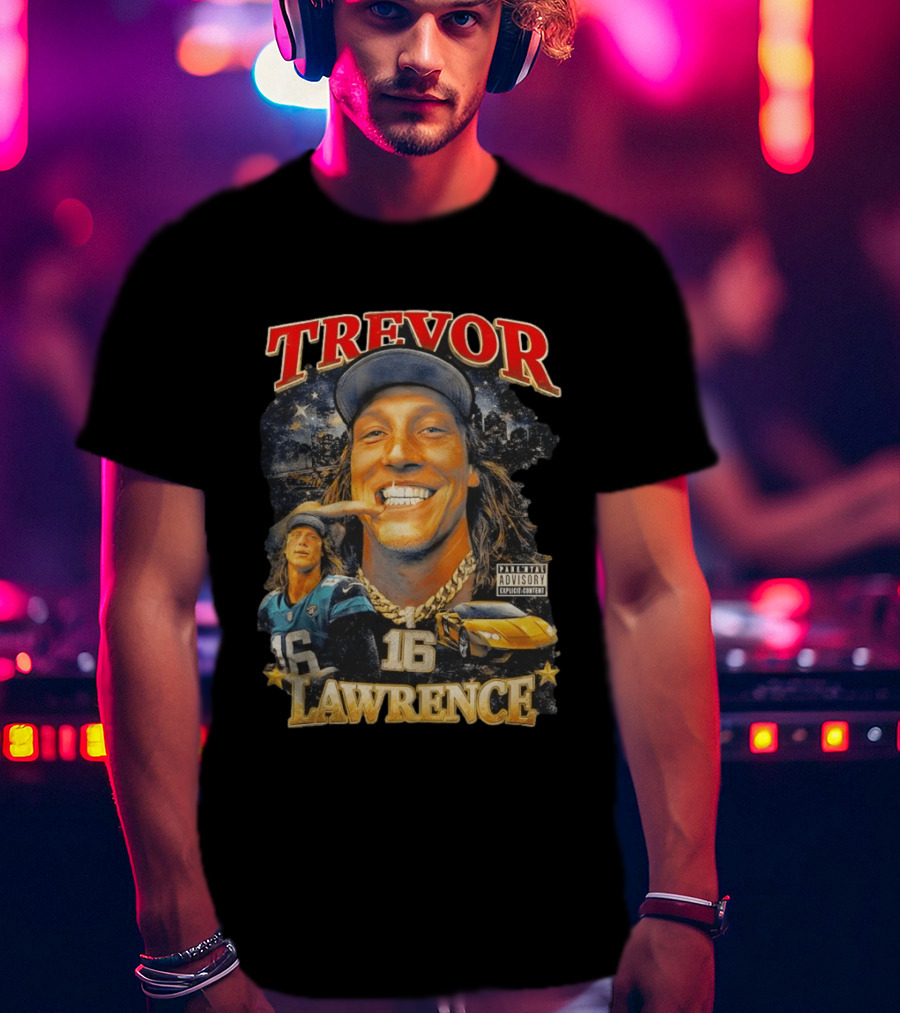 Trevor Lawrence Grillz 16 Duuval Jacksonville Jaguars NFL T-Shirt