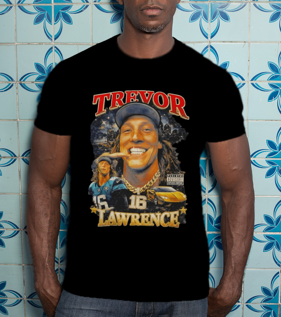 Trevor Lawrence Grillz 16 Duuval Jacksonville Jaguars NFL T-Shirt