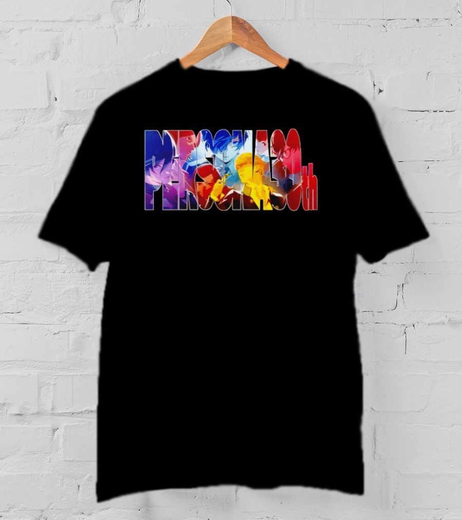 Persona 30th Anniversary Event Characters Collage T-Shirt