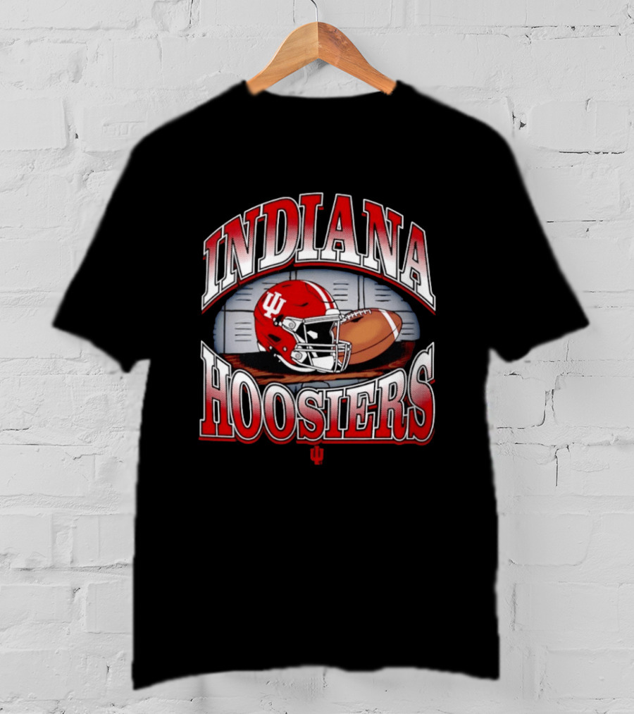 Indiana Hoosiers Football Helmet IU Gridiron Fan Gear T-Shirt