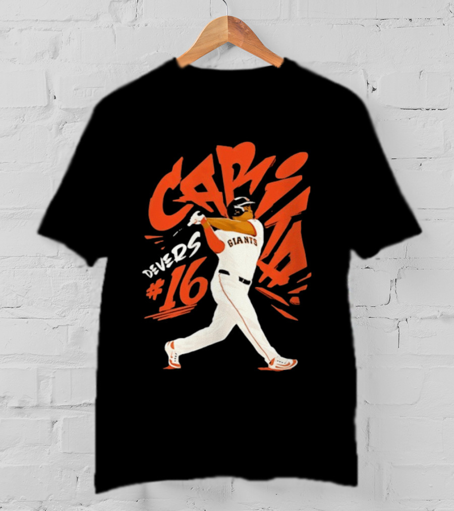 CAPITA Devers #16 Giants Baseball T-Shirt