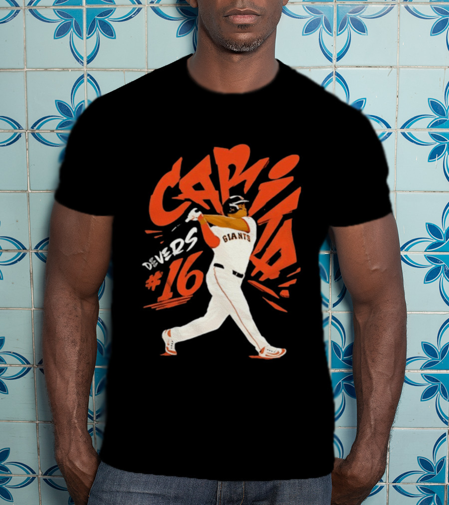 CAPITA Devers #16 Giants Baseball T-Shirt