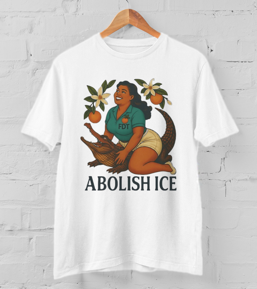 Abolish ICE FDT Alligator Orange Blossom T-Shirt