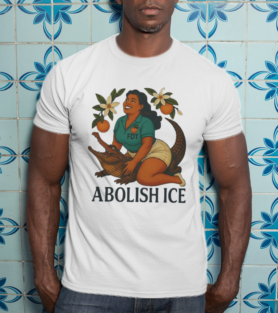 Abolish ICE FDT Alligator Orange Blossom T-Shirt