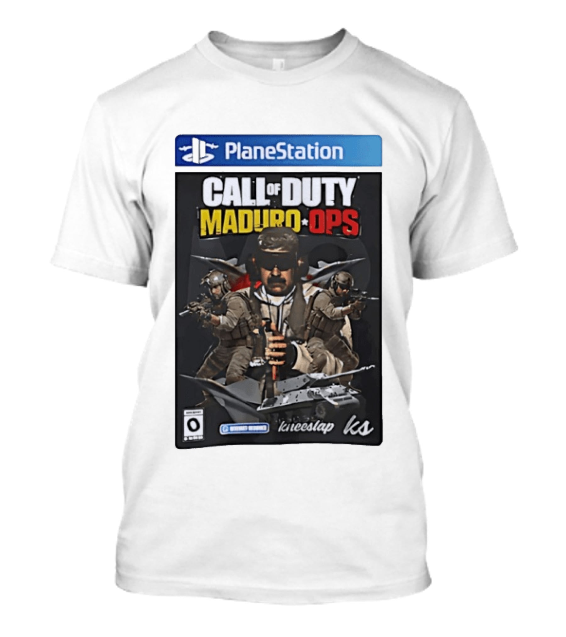 PlaneStation Call Of Duty Maduro Ops Kneeslap Ks Edition T-Shirt