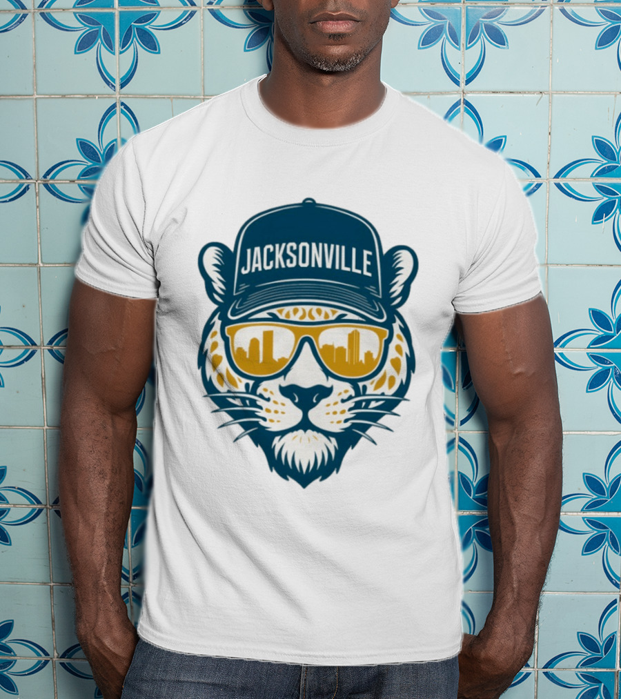 Jacksonville Jaguars Duval Football 2025 Skyline T-Shirt