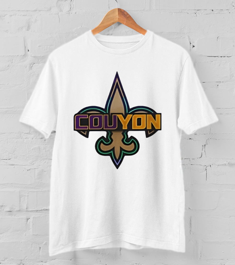 Couyon New Orleans Saints Fleur De Lis Collaboration T-Shirt