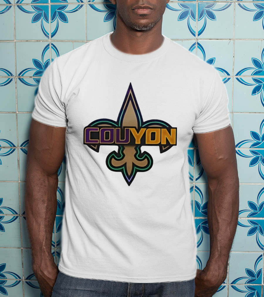 Couyon New Orleans Saints Fleur De Lis Collaboration T-Shirt