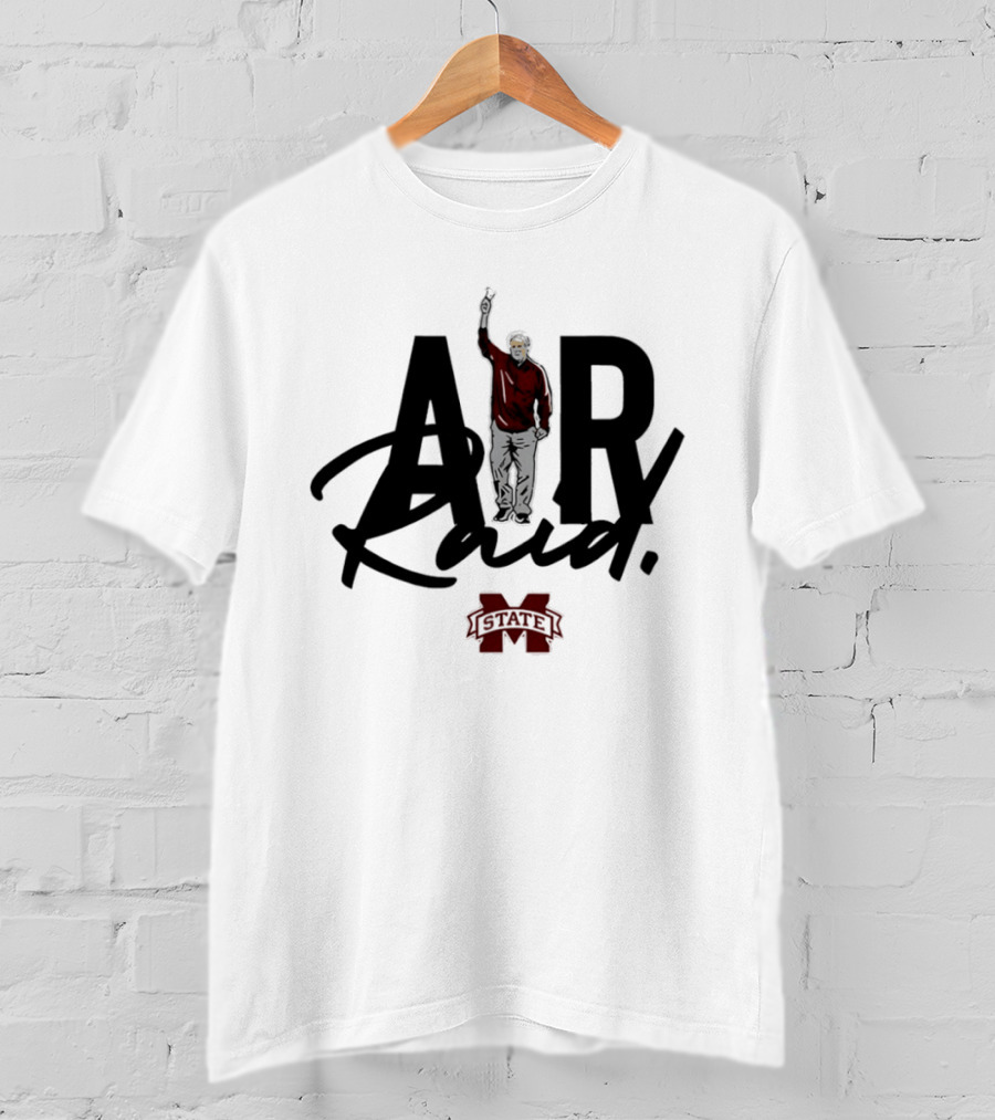 Mike Leach NCAA Mississippi State Air Raid Football Coach T-Shirt