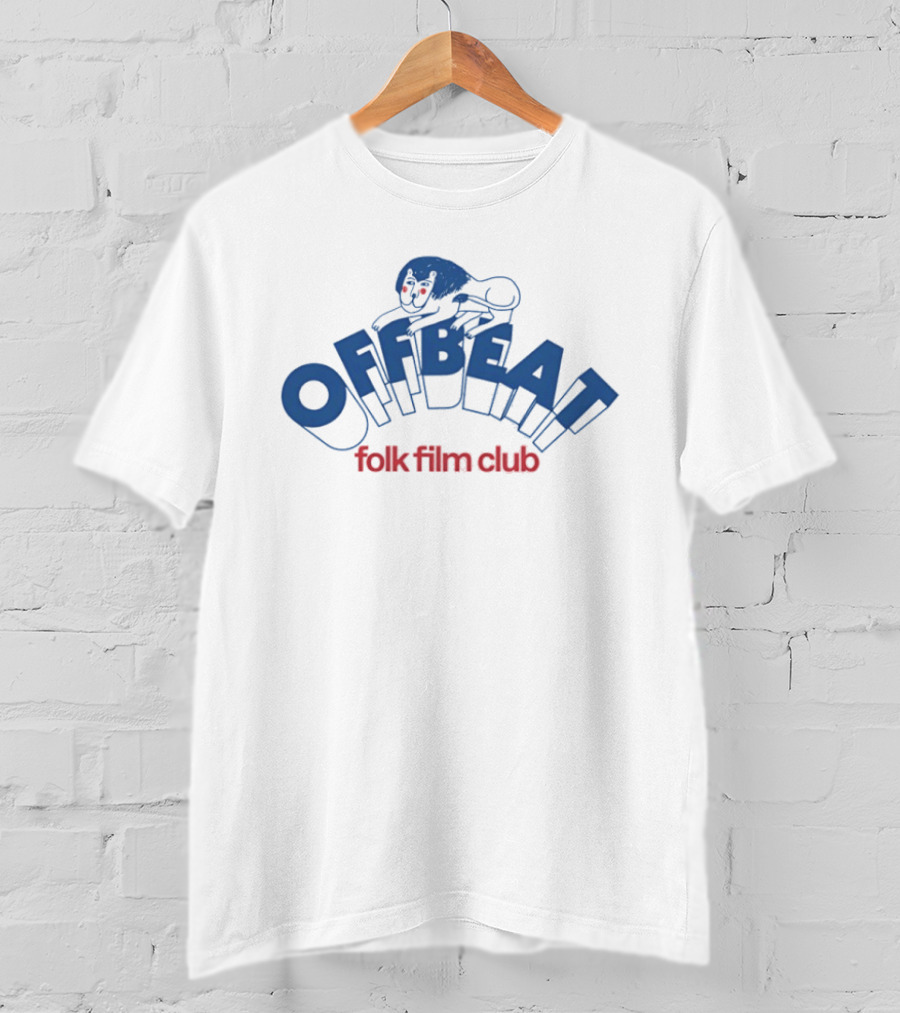 Offbeat Folk Film Club Playful Blue T-Shirt