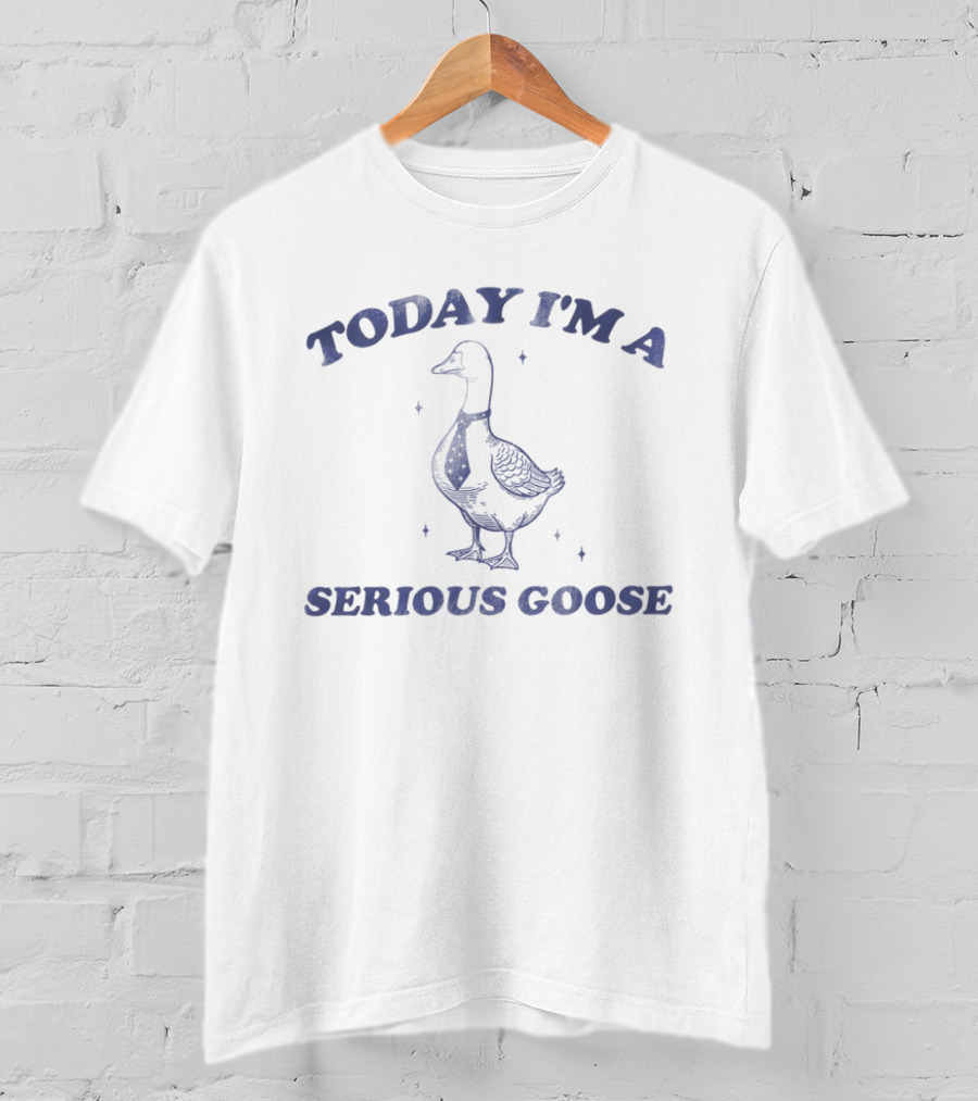 Today I'm A Serious Goose Vintage Goose T-Shirt