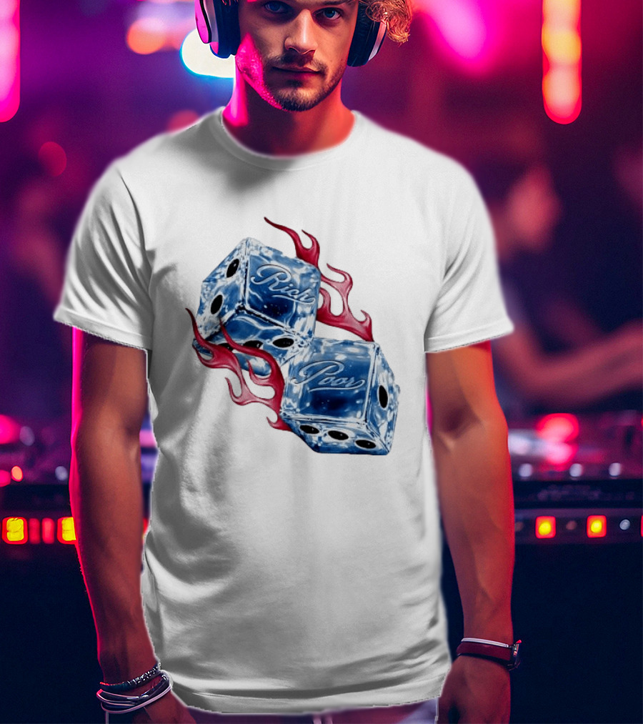 Rich Poor Ice Fiery Dice T-Shirt