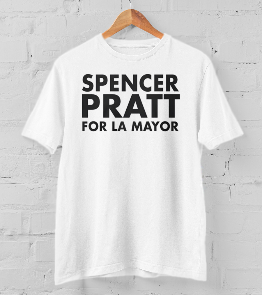 Spencer Pratt For LA Mayor Election Campaign Black T-Shirt