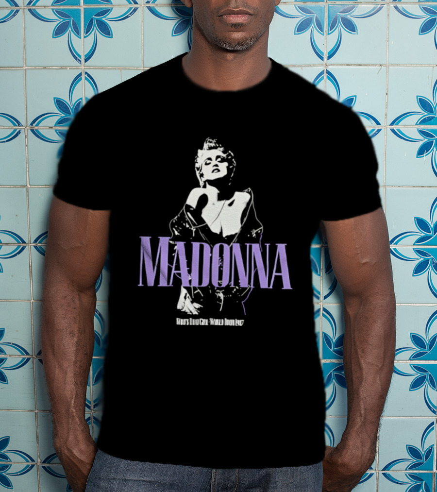 Madonna Bob Weir Image Overlay T-Shirt