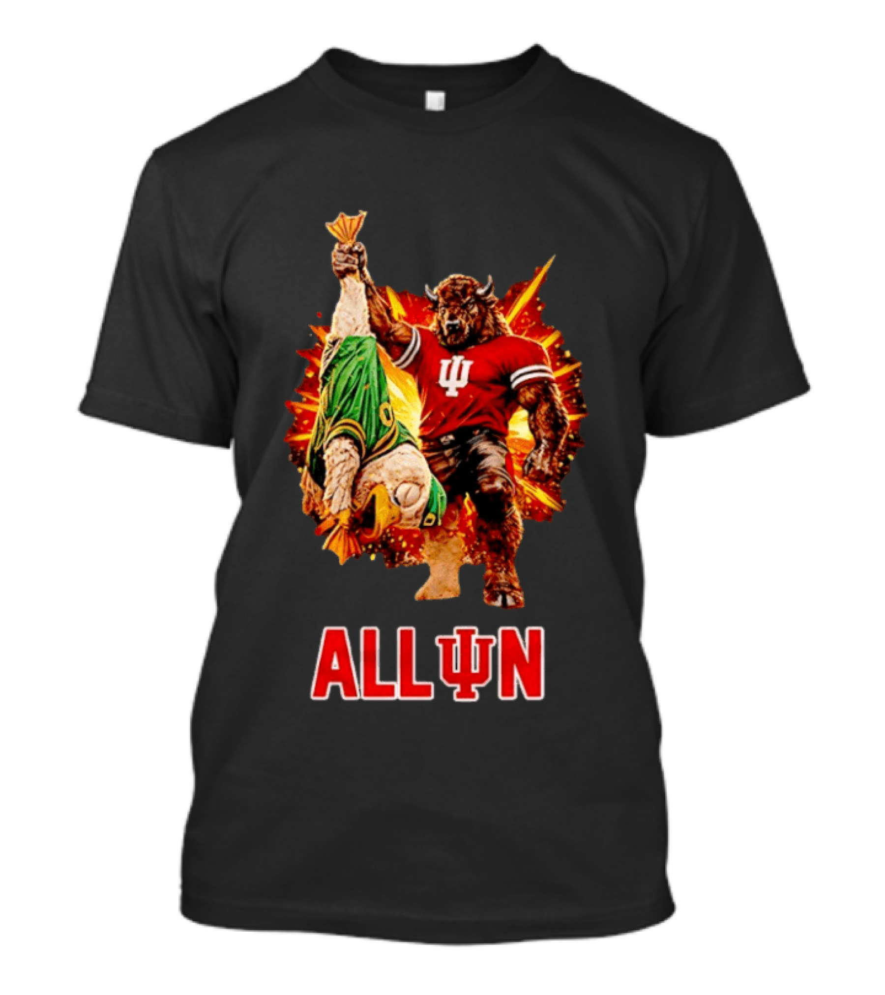 Indiana Hoosiers All In Victory Over Oregon Ducks T-Shirt