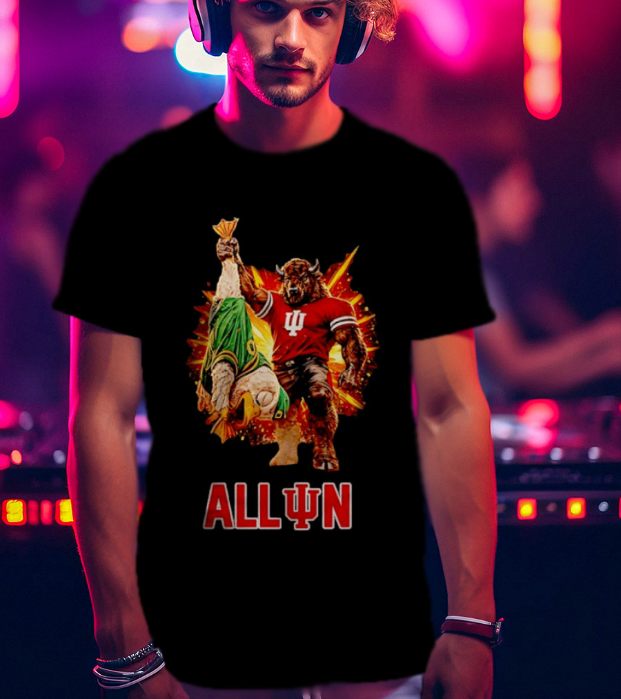 Indiana Hoosiers All In Victory Over Oregon Ducks T-Shirt