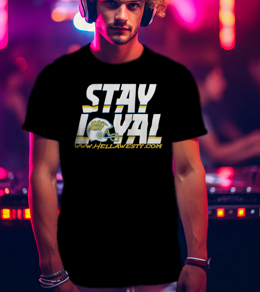 Los Angeles Chargers Stay Loyal Helmet T-Shirt