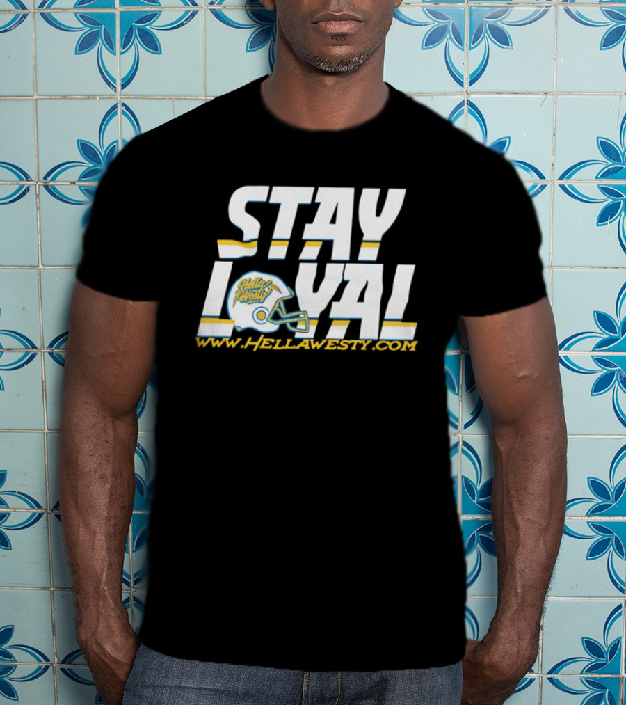 Los Angeles Chargers Stay Loyal Helmet T-Shirt