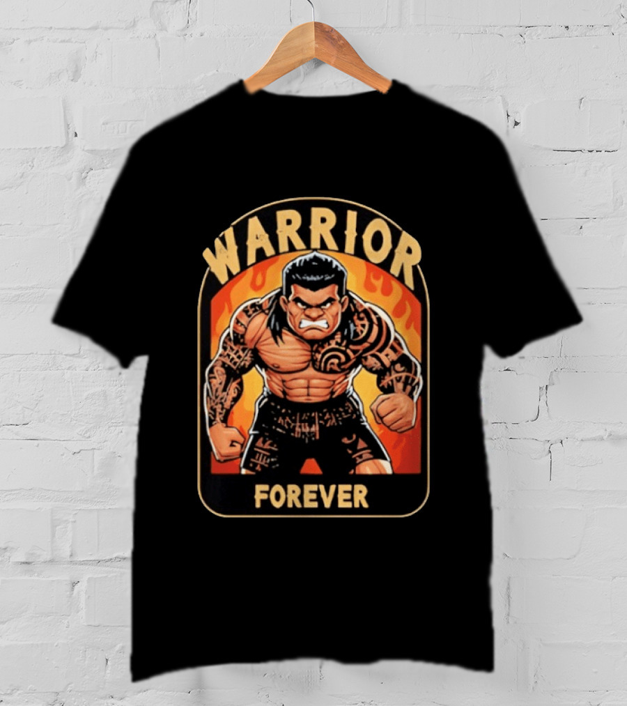 Warrior Forever Jimmy Uso Tattoo Style Cartoon T-Shirt