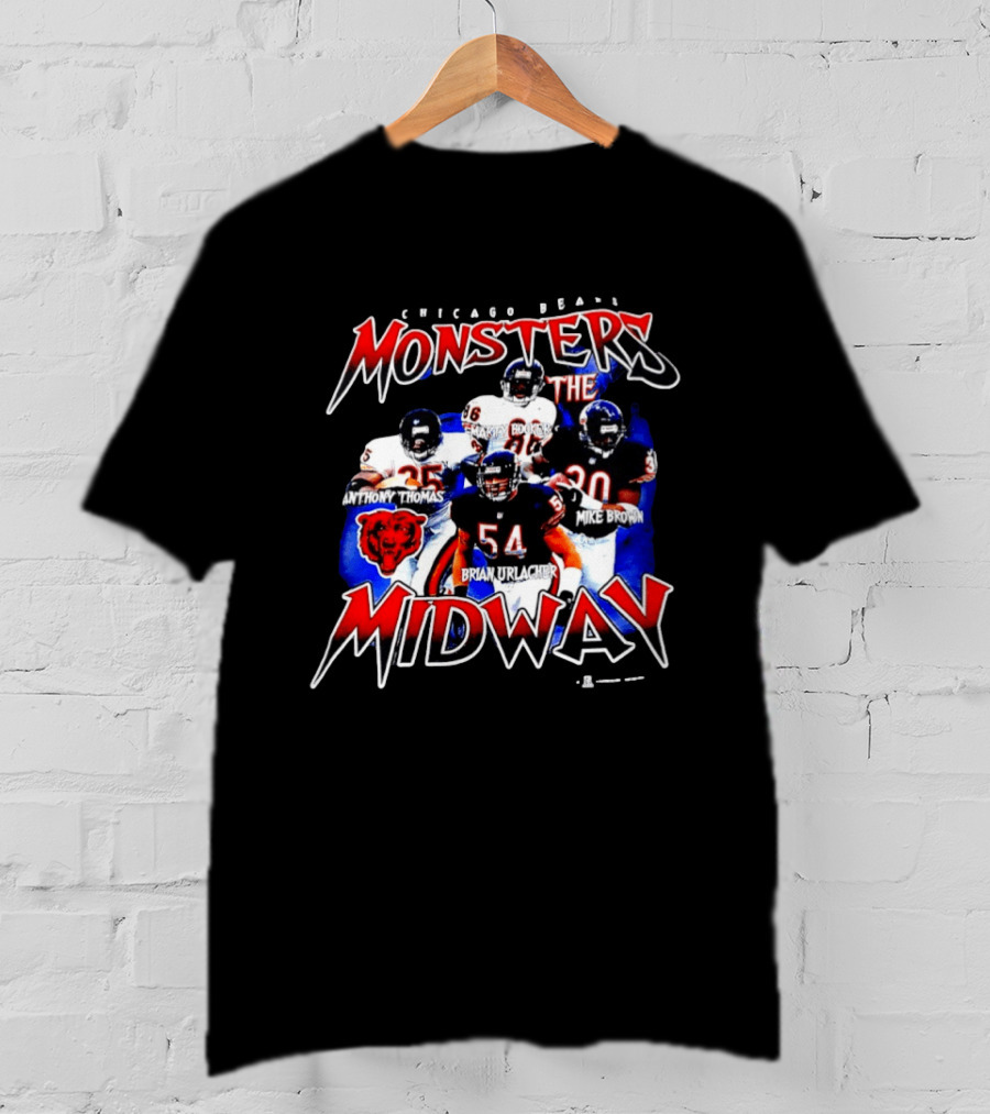Chicago Bears Monsters Midway Anthony Thomas Brian Urlacher Mike Brown Marty Booker T-Shirt