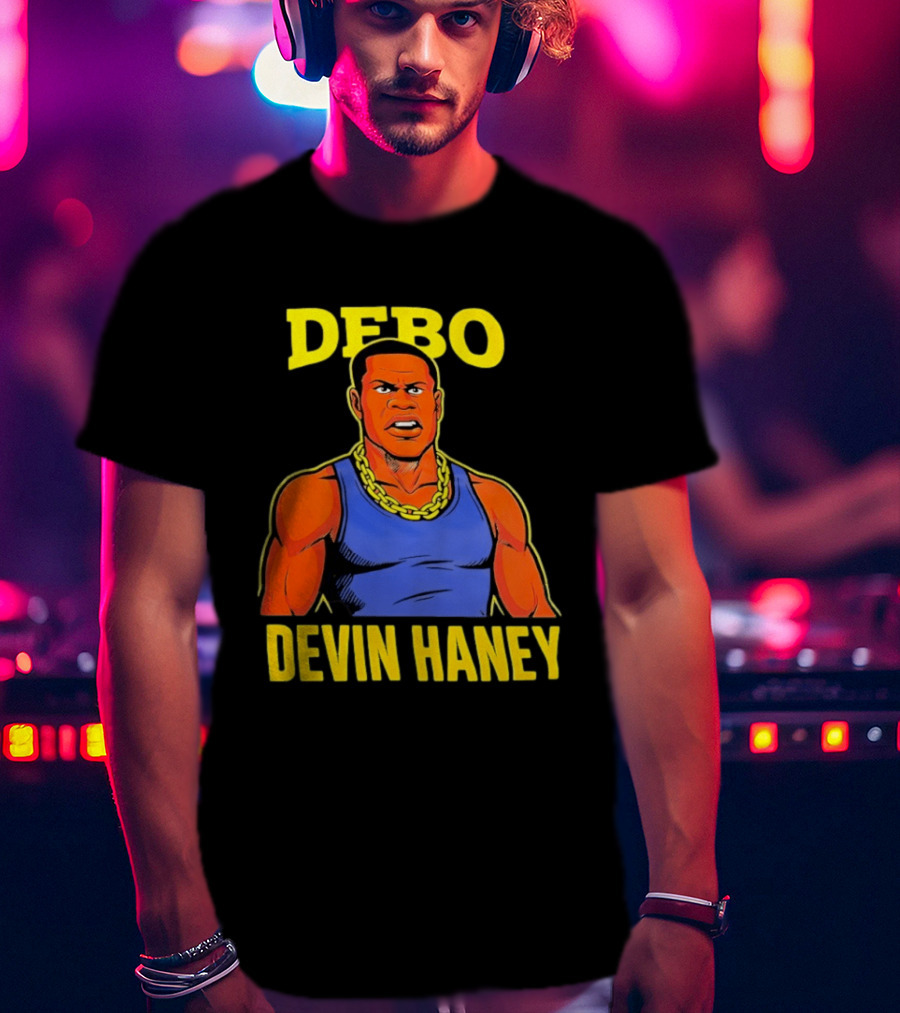 DEBO Devin Haney Cartoon Chain Bold T-Shirt
