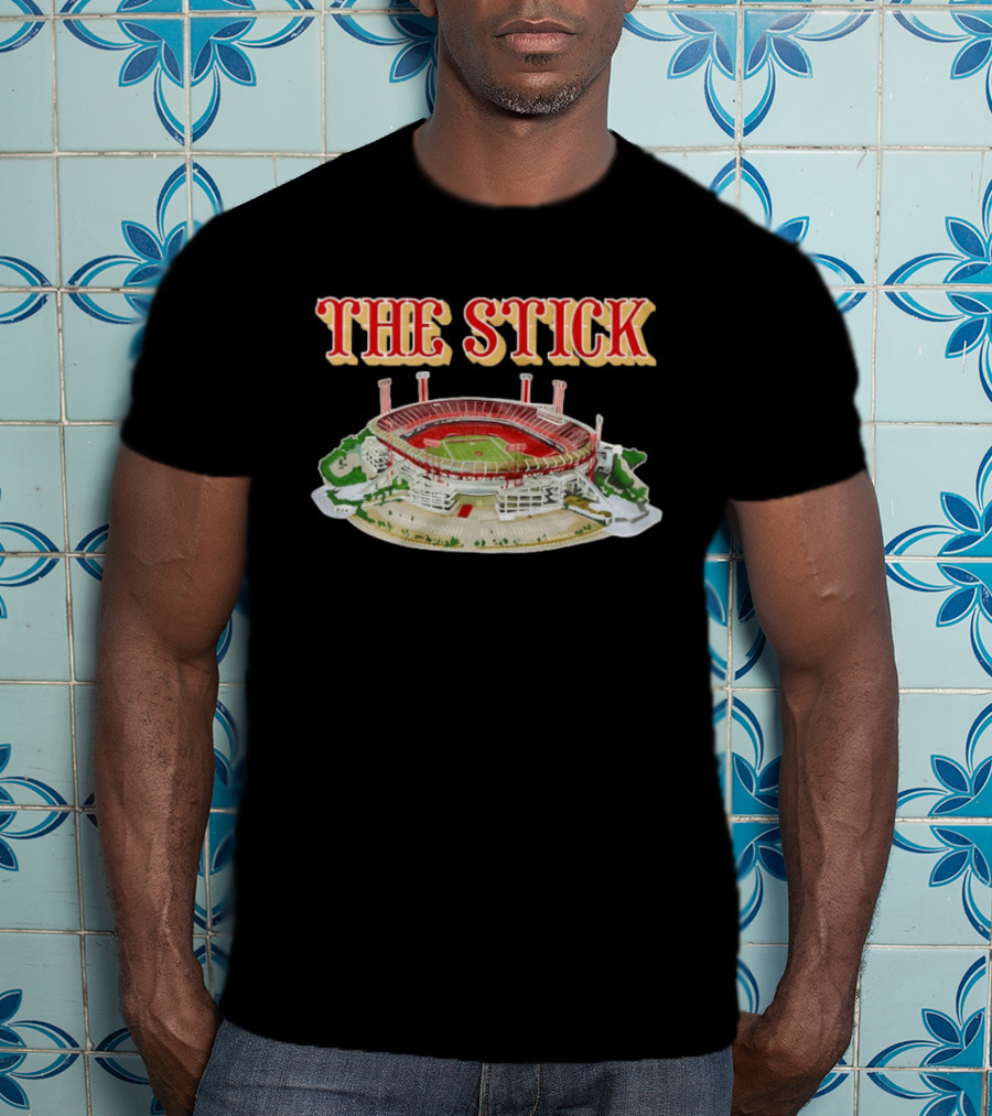 The Stick Candlestick Park San Francisco 49ers Stadium Football T-Shirt