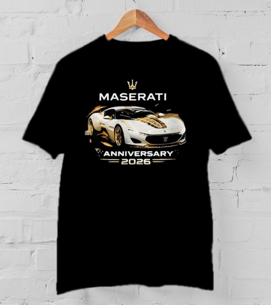 Maserati MC20 Anniversary 2026 Car Lovers Celebration T-Shirt