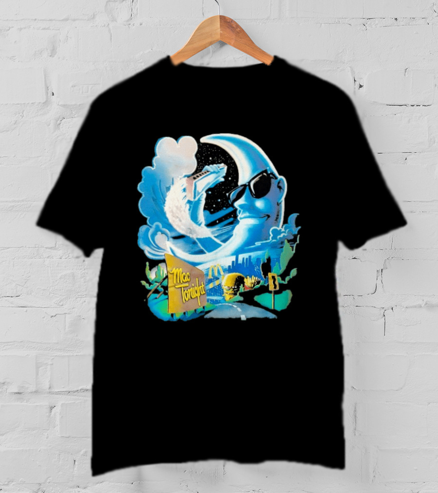 McDonald's Mac Tonight Moon Man Playing Piano Retro Nostalgia T-Shirt