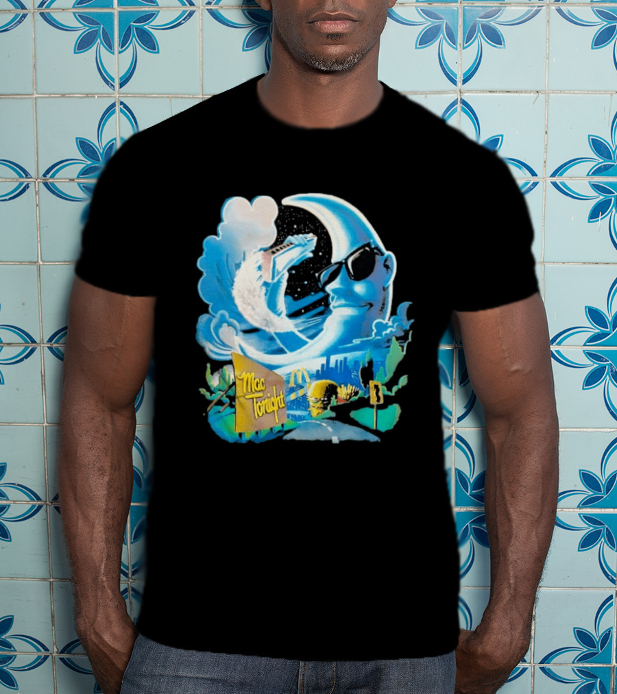 McDonald's Mac Tonight Moon Man Playing Piano Retro Nostalgia T-Shirt