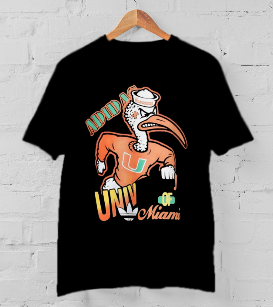 ADIDAS Univ Of Miami Hurricanes T-Shirt