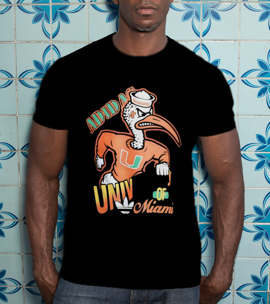 ADIDAS Univ Of Miami Hurricanes T-Shirt