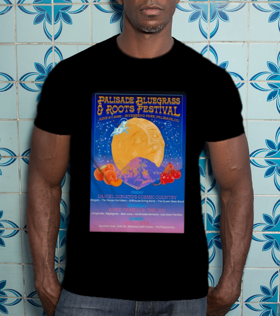 Palisade Bluegrass And Roots Festival 6 5 To 6 7 2026 Palisade CO T-Shirt