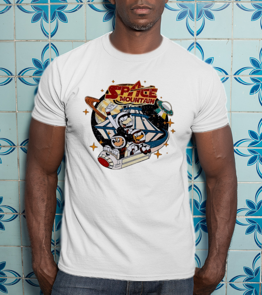 Space Mountain Magic Kingdom Mouse And Friends Retro Galactic Adventure T-Shirt